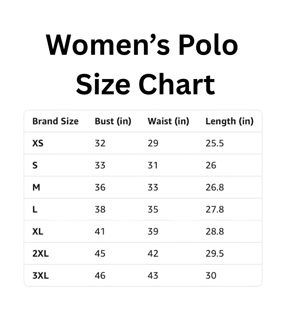 Women's Golf Polo - Custom Embroidered - Left Chest Text or Logo