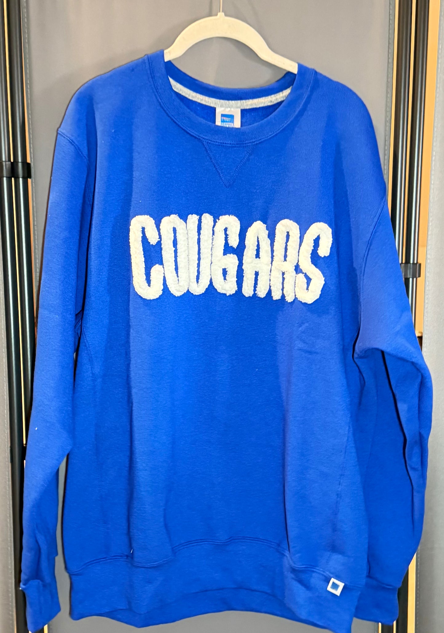 Custom Chenille Yarn Embroidered Sweatshirt - Adult