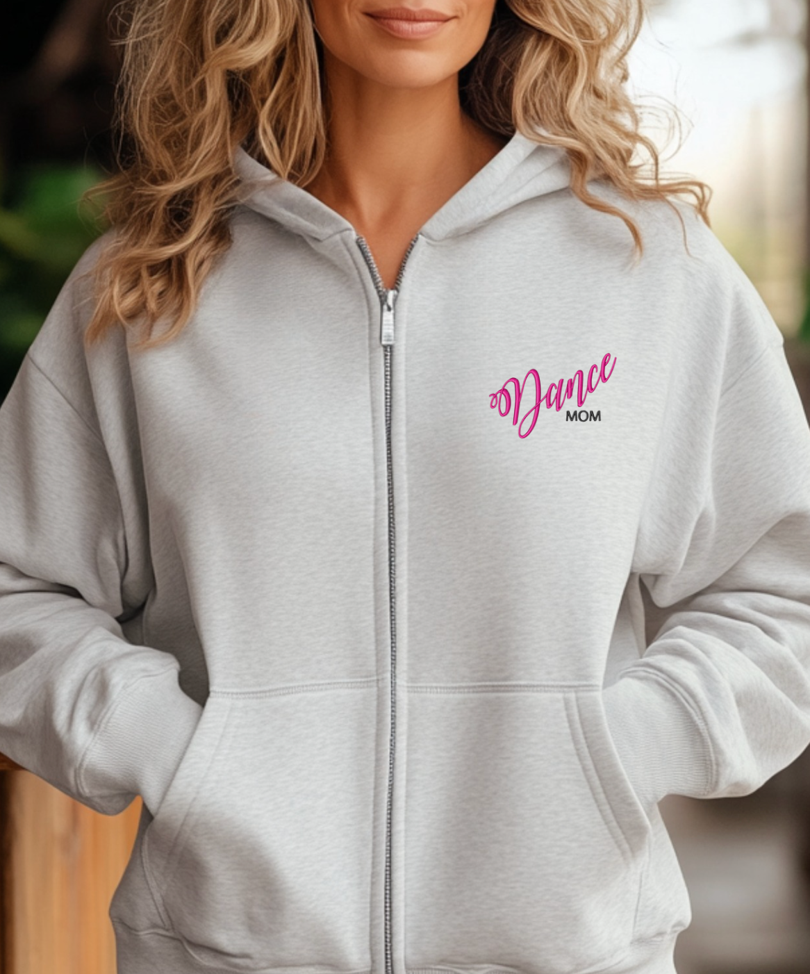 Custom Embroidered Zip-Up Hoodie