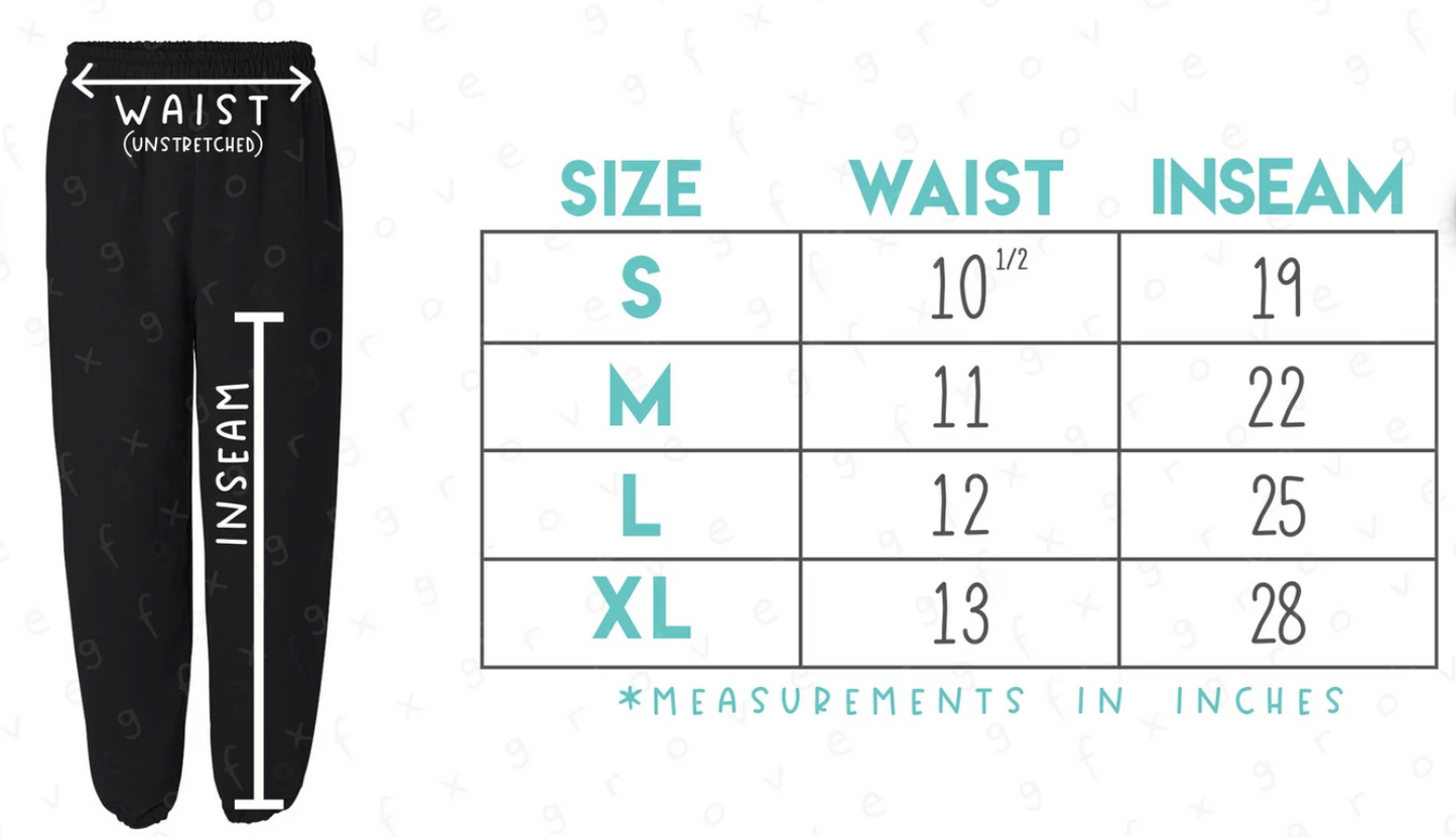 Youth Personalized Sweatpants – Left Leg Placement